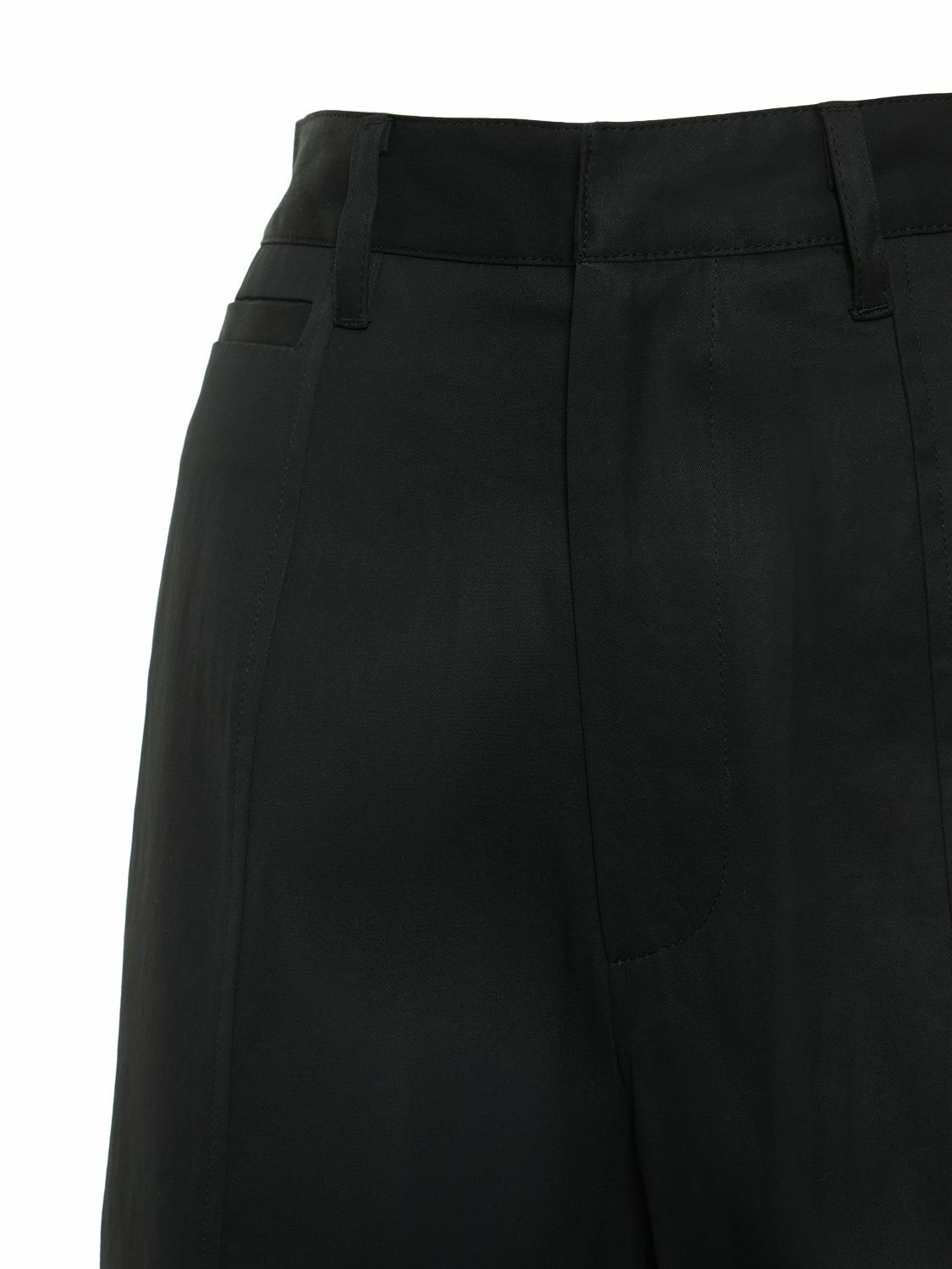 DEVEAUX Lizzy Cotton Twill Wide Leg Pants