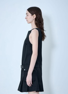 GANNI Duchesse Nylon Belted Mini Dress