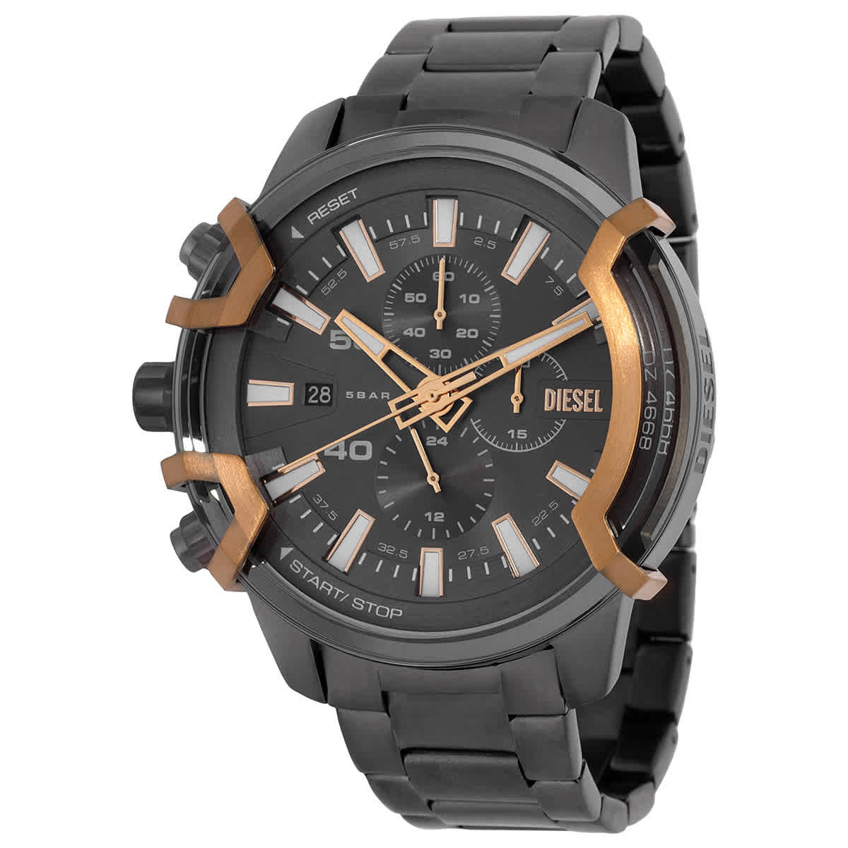 Diesel Griffed Chronograph Quartz Grey Dial Mens Watch DZ4668