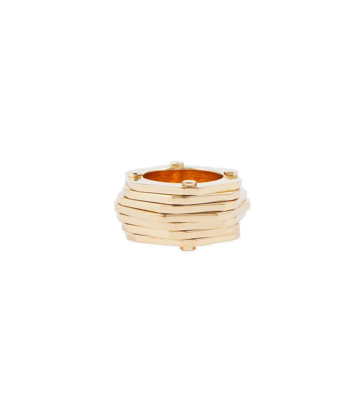 Bottega Veneta - Layers gold-plated sterling silver ring