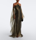 Taller Marmo Sza Sza draped organza kaftan