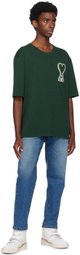 AMI Paris SSENSE Exclusive Green Ami de Cœur T-Shirt