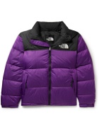 The North Face - 1996 Retro Nuptse Quilted Two-Tone Ripstop and Shell Down Jacket - Purple