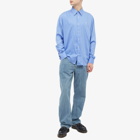 Acne Studios Men's Sandrok Stripe Shirt in Cornflower Blue