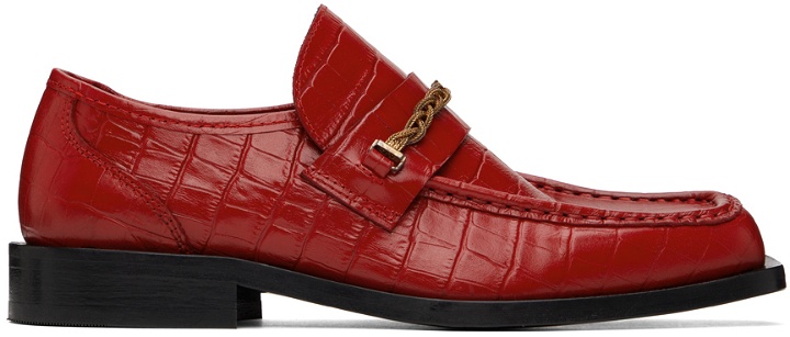 Photo: Ernest W. Baker Red Croc-Embossed Loafers