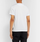 Fendi - Slim-Fit Flocked Cotton-Jersey T-Shirt - White