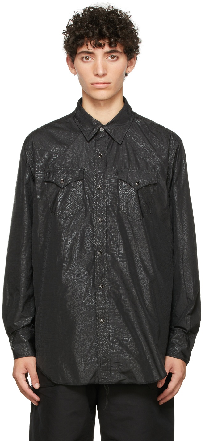 Engineered Garments Black Alligator Western Shirt Engineered Garments