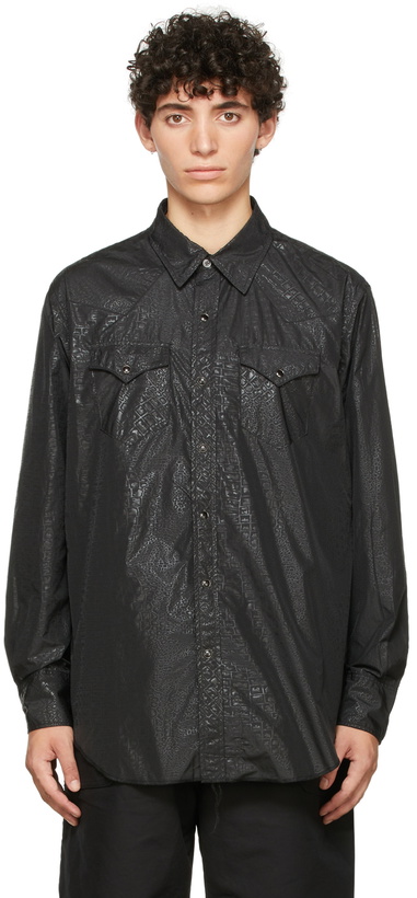 Photo: Engineered Garments Black Alligator Western Shirt