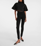 Alaïa Cotton jersey crop top