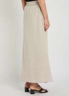 Herno Crepe Midi Skirt Cream