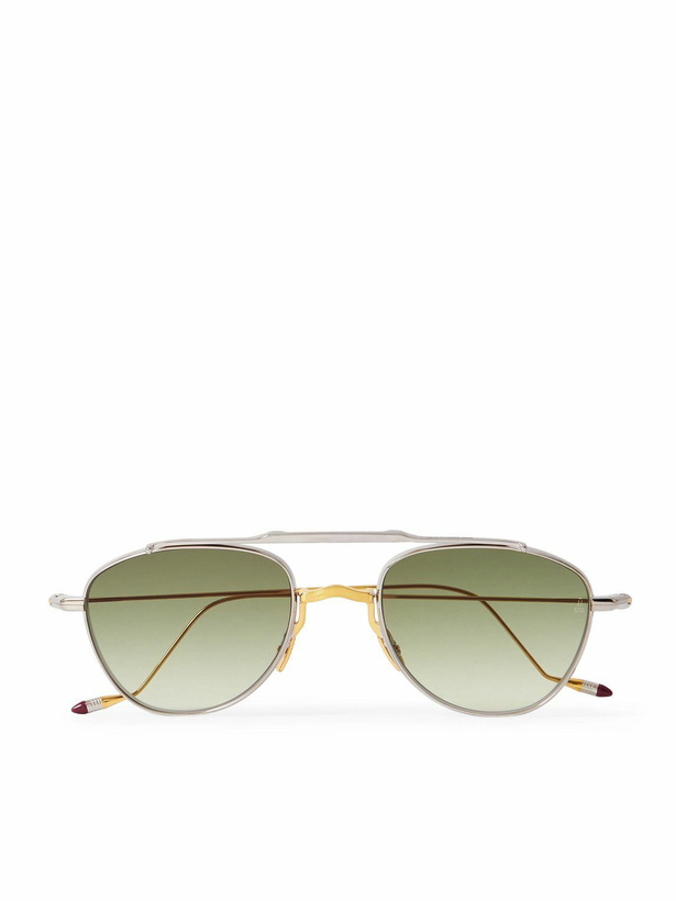 Photo: Jacques Marie Mage - Flynn Aviator-Style Silver- and Gold-Tone Sunglasses