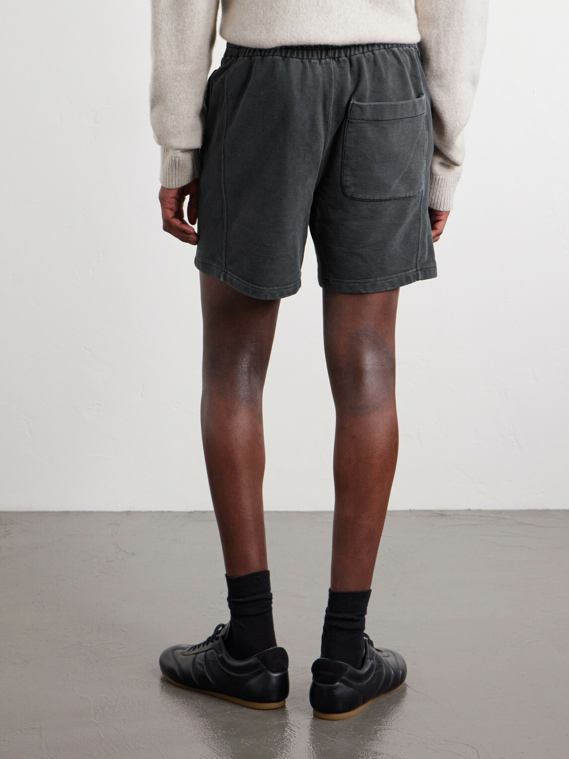 Remi Relief - Straight-Leg Cotton-Jersey Shorts - Black