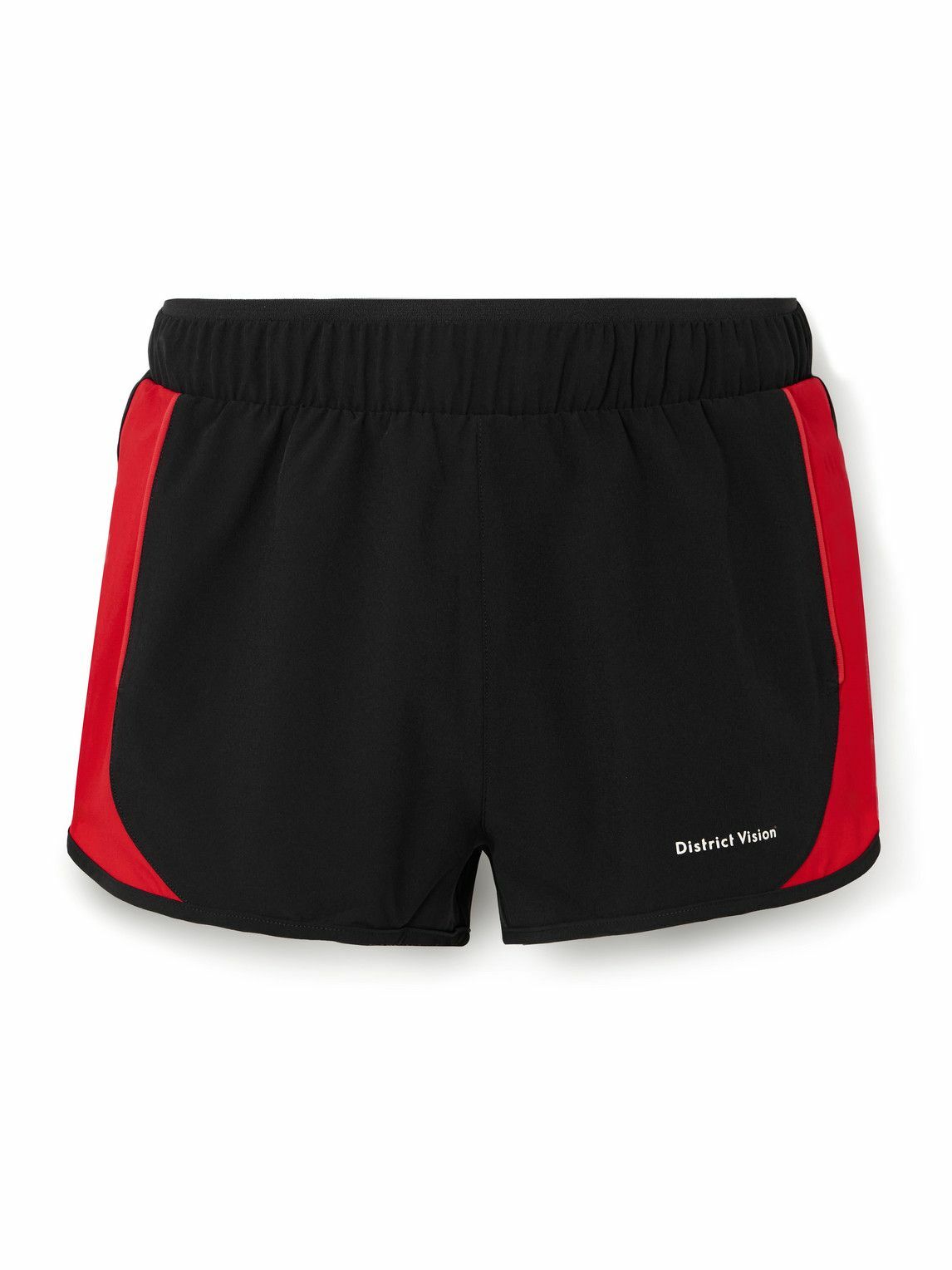 DISTRICT VISION - Wide-Leg Shell Running Track Pants - Black