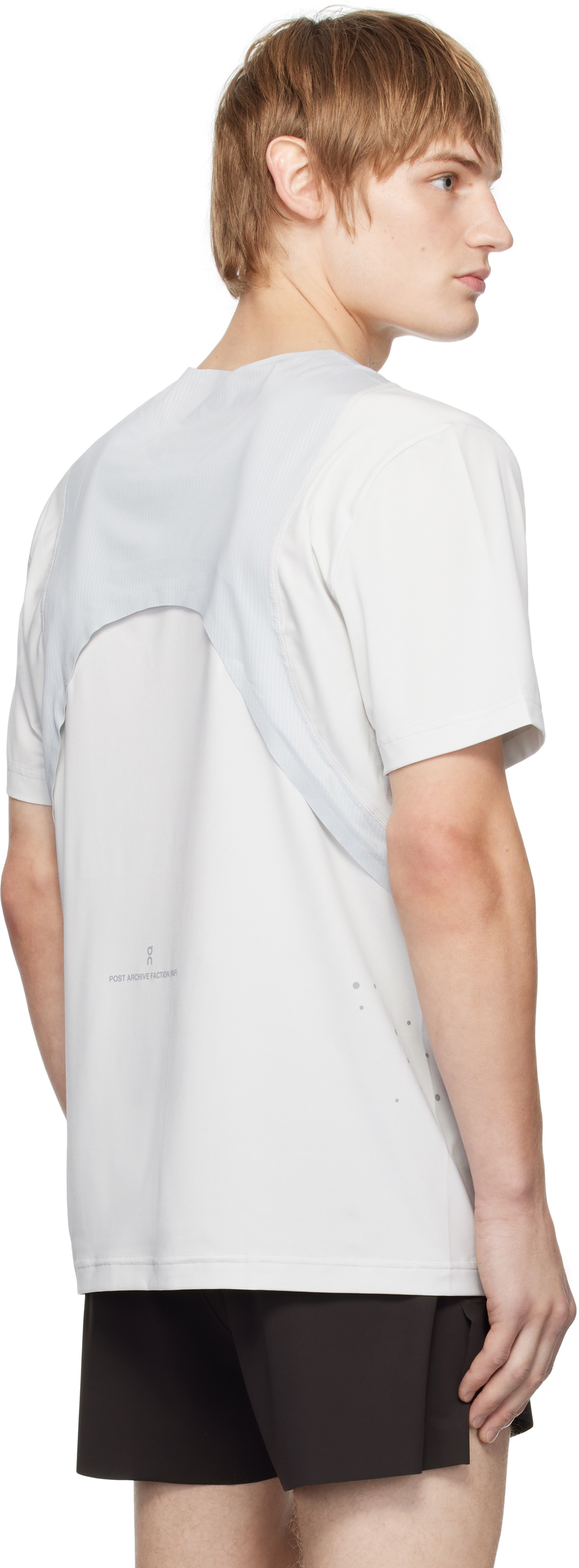 On Running-T On × POST ARCHIVE FACTION Black On Edition Running T-shirt by POST ARCHIVE FACTION