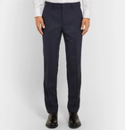 Hugo Boss - Genesis Slim-Fit Virgin Wool-Flannel Trousers - Men - Navy