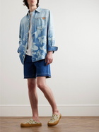 Loewe - Paula's Ibiza Printed Washed-Denim Shirt - Blue