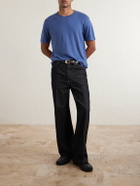 Hartford - Linen-Jersey T-Shirt - Blue
