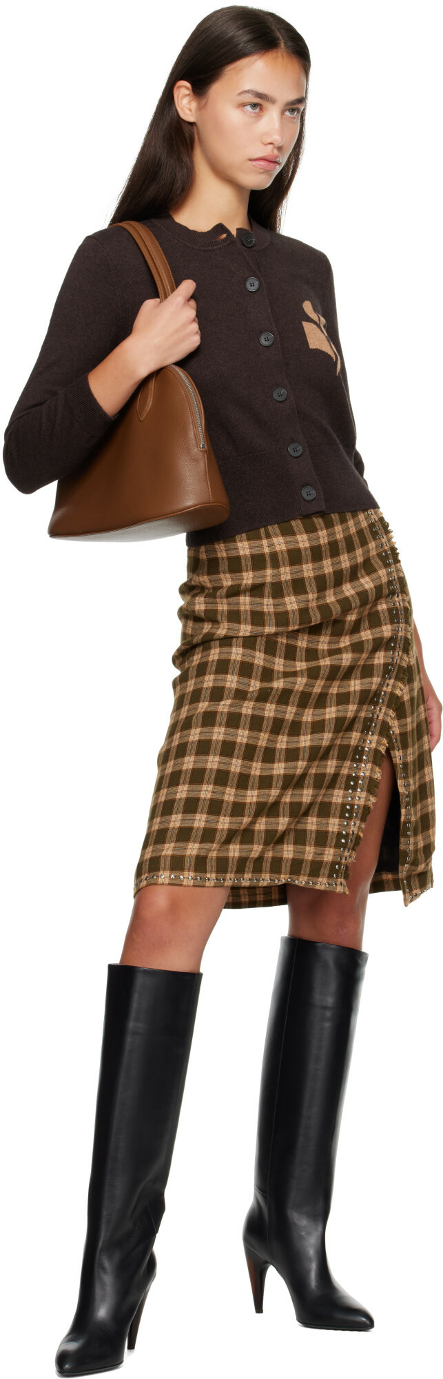 Aesther Ekme Brown Cosmo Soft Bag
