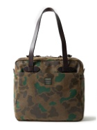 Filson - Leather-Trimmed Camouflage-Print Waxed Rugged Twill Tote Bag