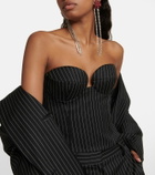 Magda Butrym - Pinstripe wool bustier