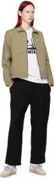 Dime Khaki Zip Denim Jacket