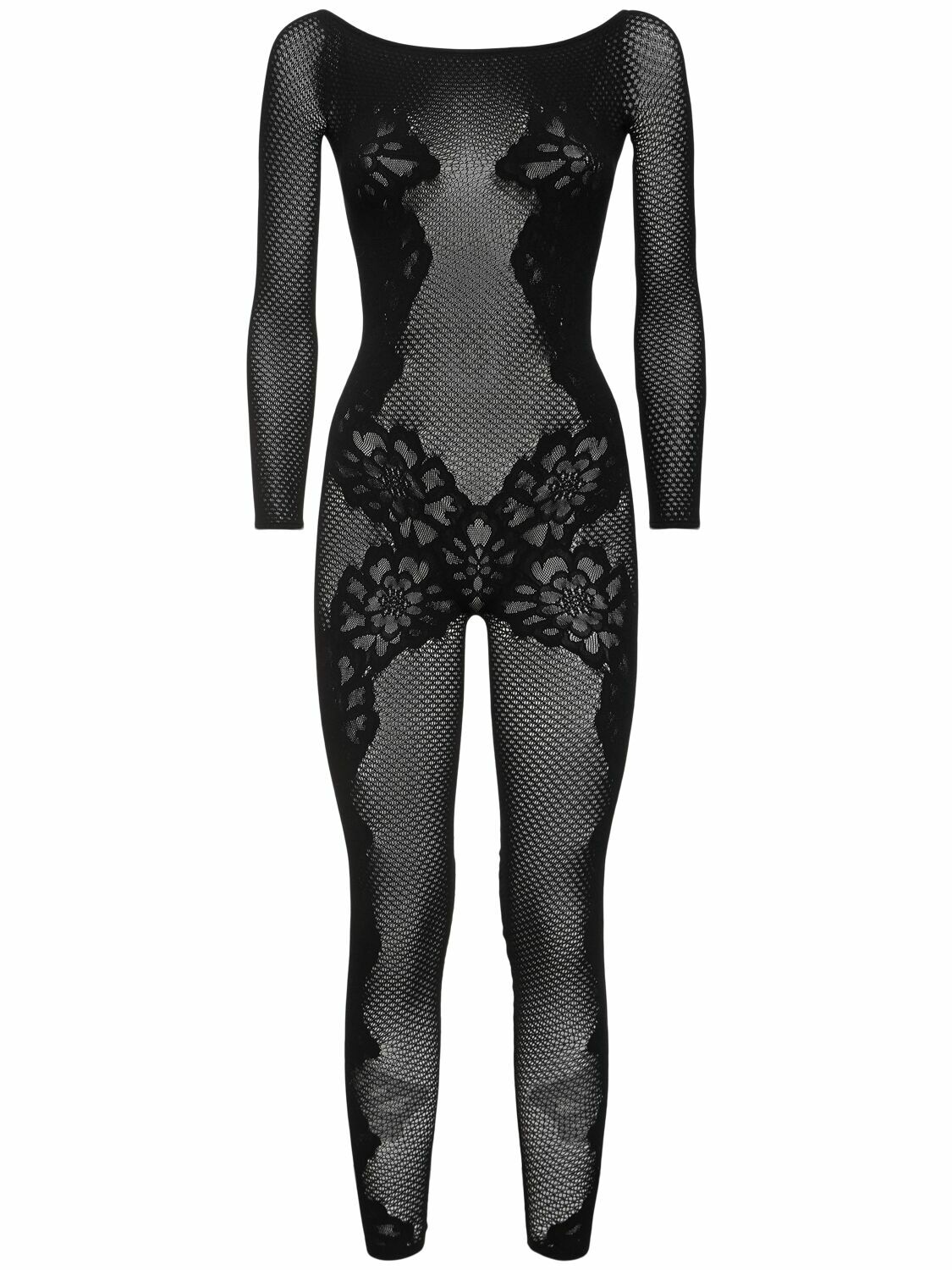 WOLFORD Lace Tattoo Jumpsuit Wolford