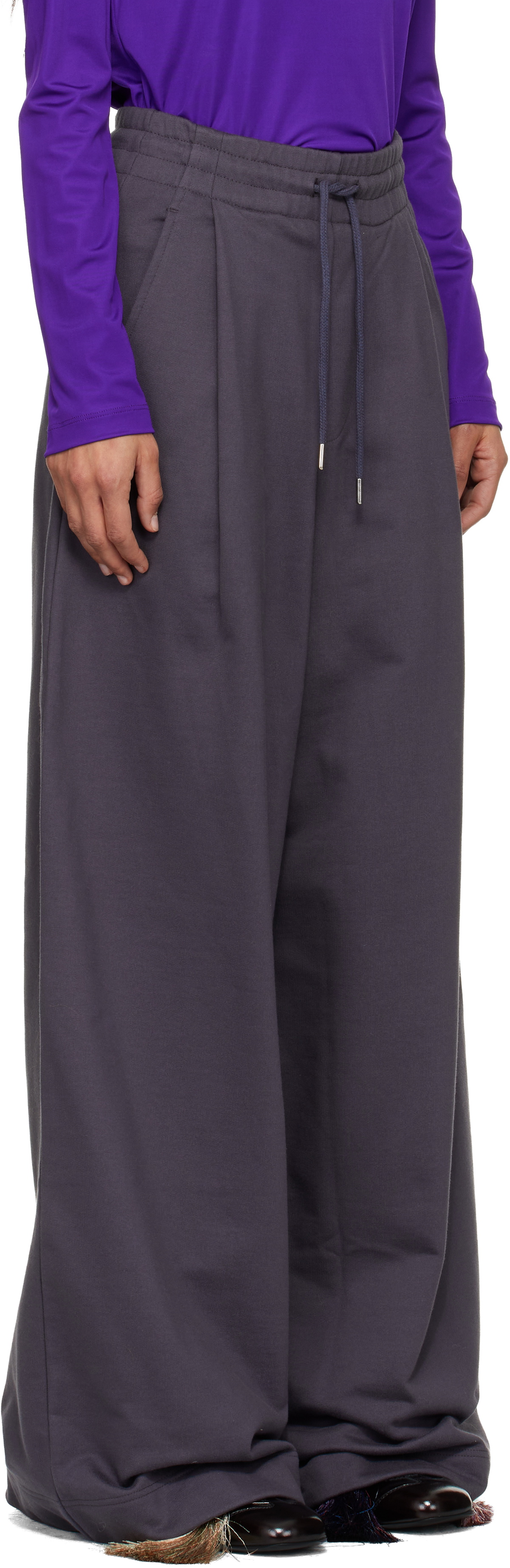 Dries Van Noten Gray Loose Sweatpants