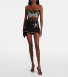 Clio Peppiatt Calypso beaded wrap skirt