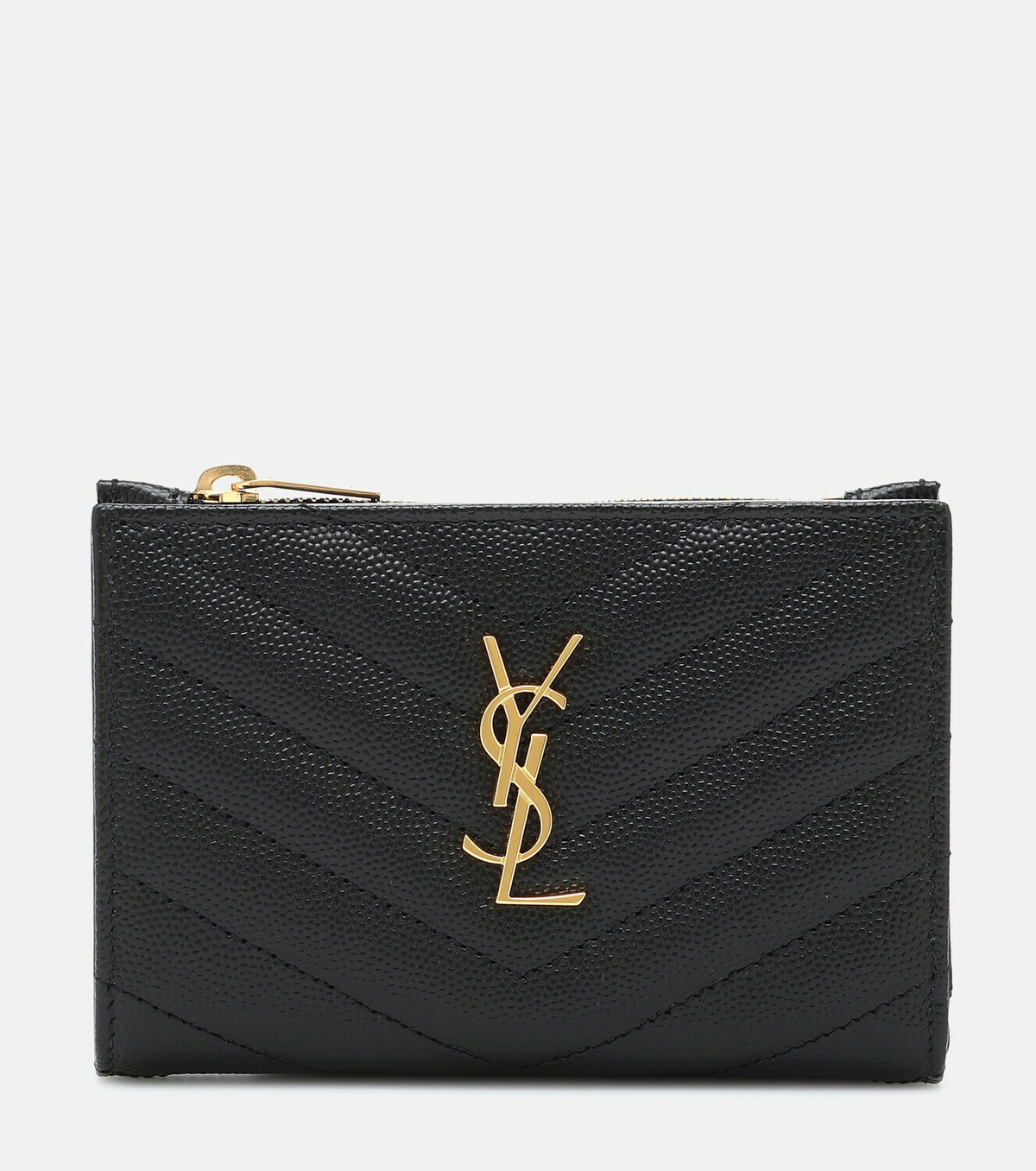 Saint Laurent - Monogram Zipped Leather Wallet Saint Laurent