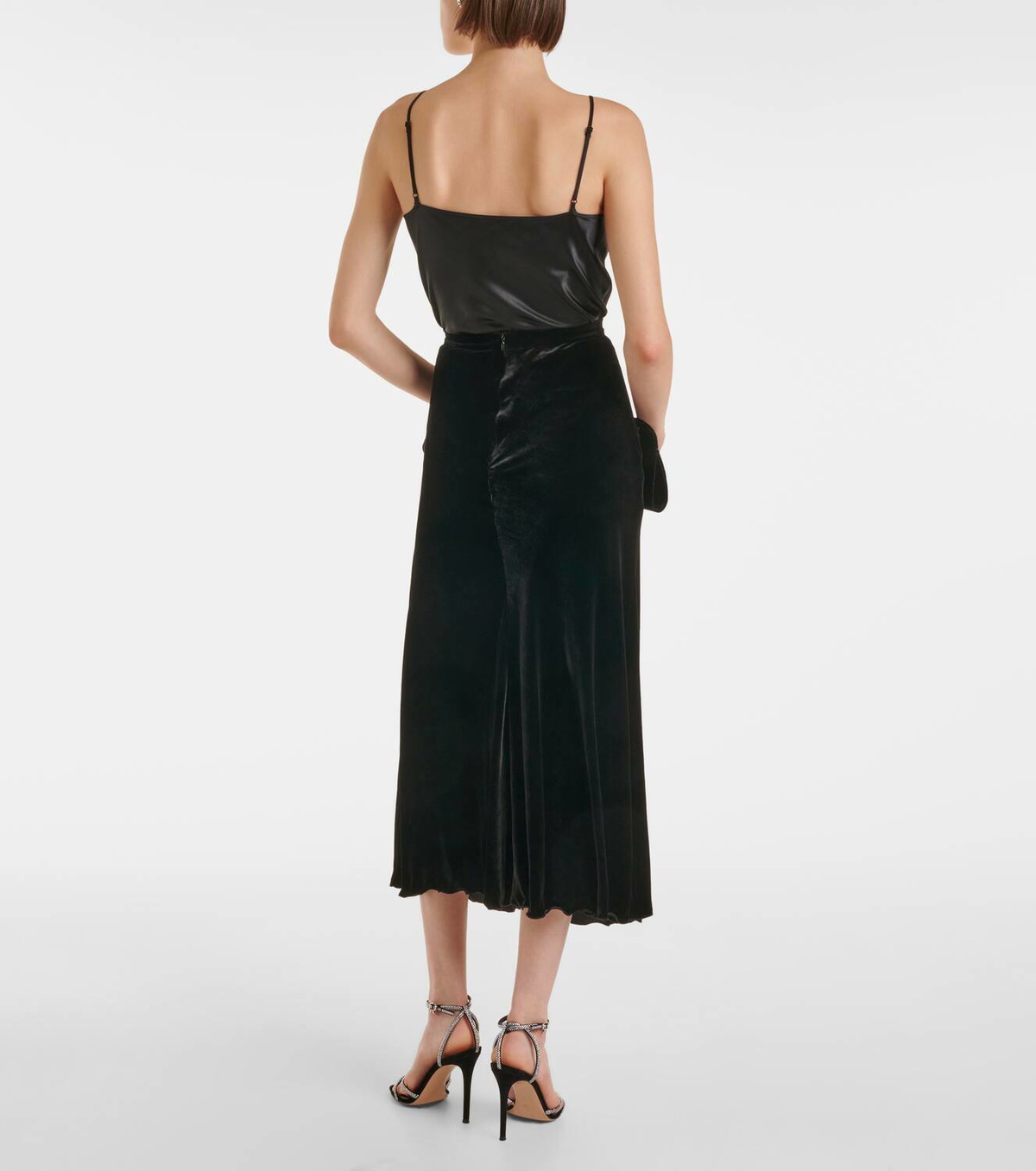 Giambattista Valli Satin maxi skirt