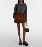 Prada Logo leather platform loafers