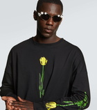 Loewe Paula's Ibiza floral-appliqué oval sunglasses
