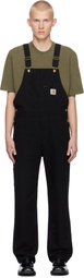 Carhartt Work In Progress Black Bib Overalls