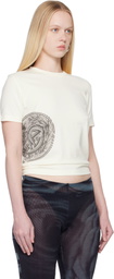 Jean Paul Gaultier Off-White 'The Laurel Stamped' Baby T-shirt