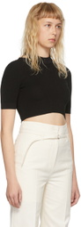 System Black Rayon T-Shirt