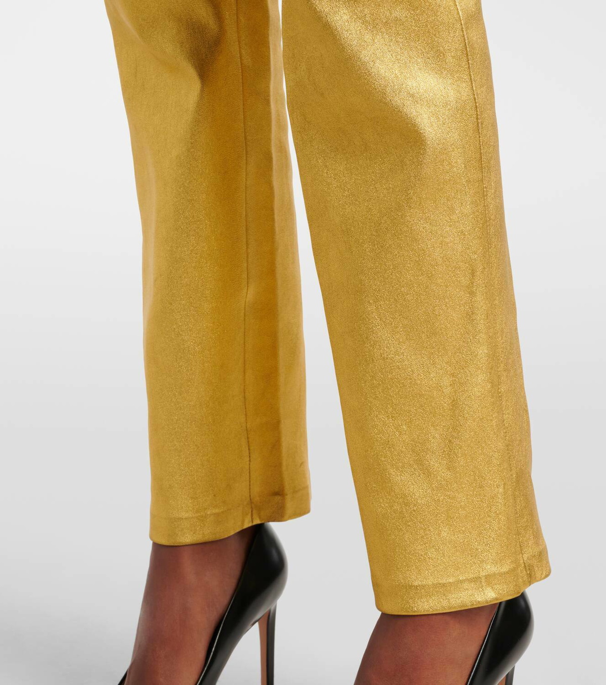 Stouls JP Long flared leather leggings