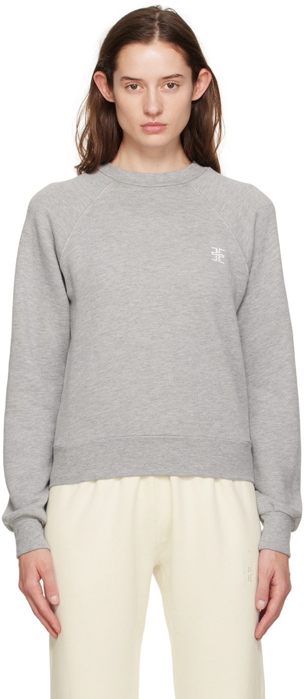 ÉTERNE Gray Shrunken Sweatshirt