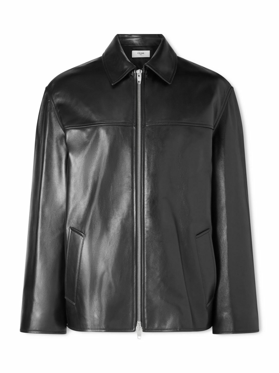 CELINE - Leather Jacket - Black Celine