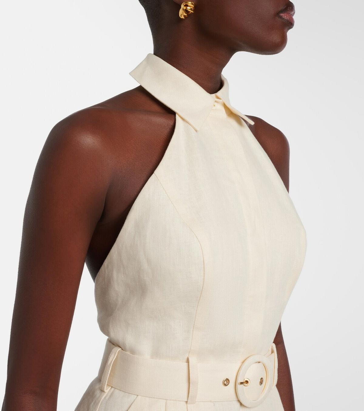 Zimmermann Awaken halterneck linen romper