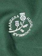 Manresa - Logo-Embroidered Cotton-Blend Jersey Hoodie - Green