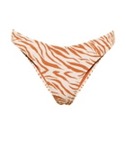 Reina Olga Rocky zebra-print bikini bottoms