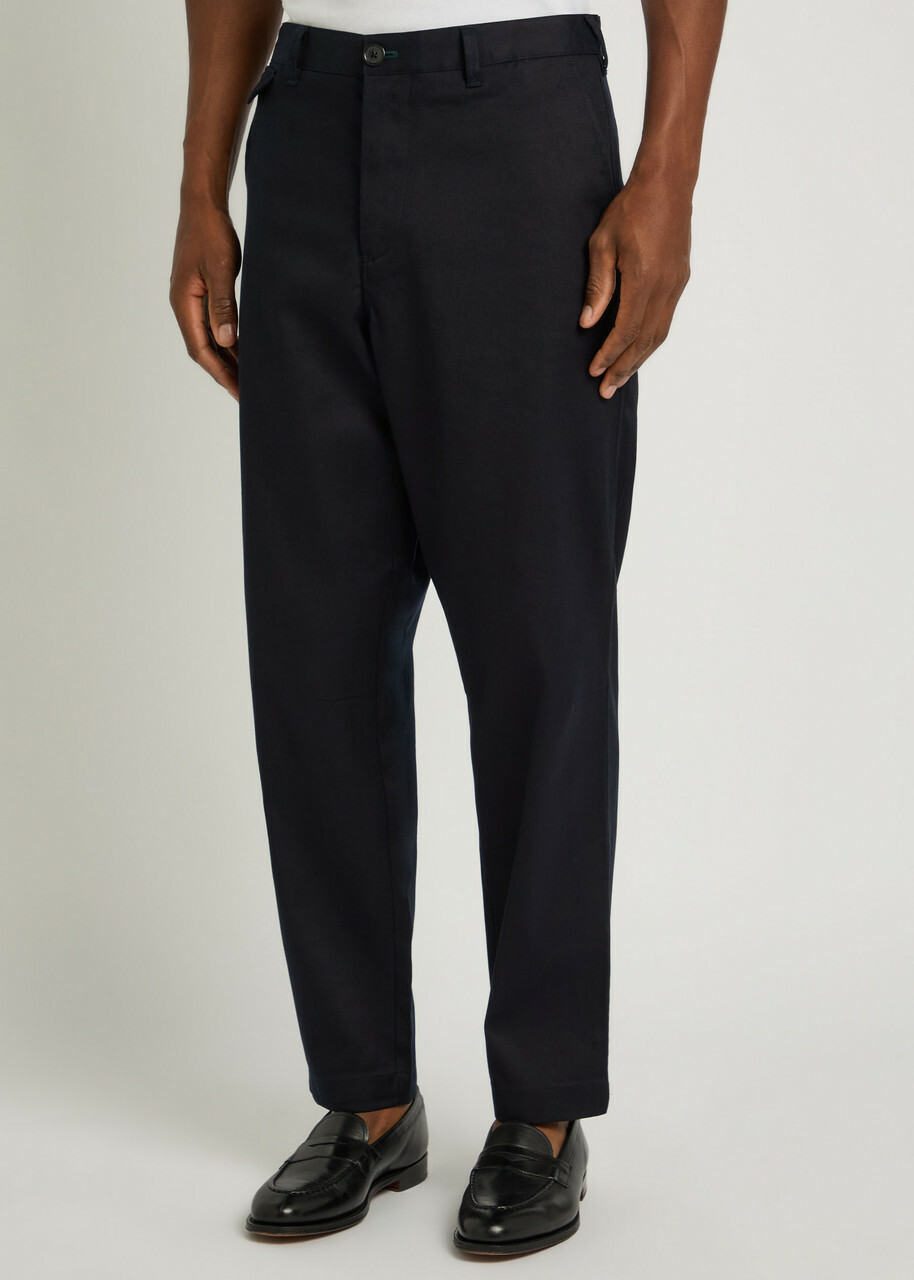PS Paul Smith Tapered-leg Chino Trousers Navy