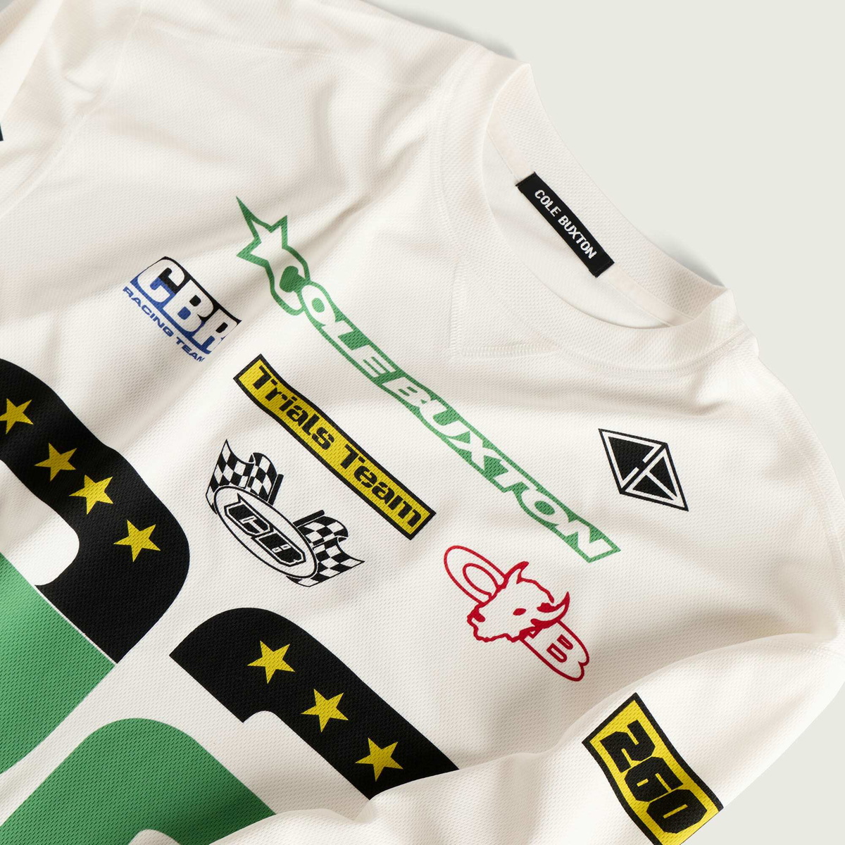 END. x Cole Buxton Men's Trials Mesh Long Sleeve in White