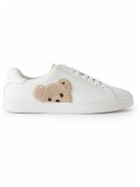 Palm Angels - Appliquéd Leather Sneakers - White