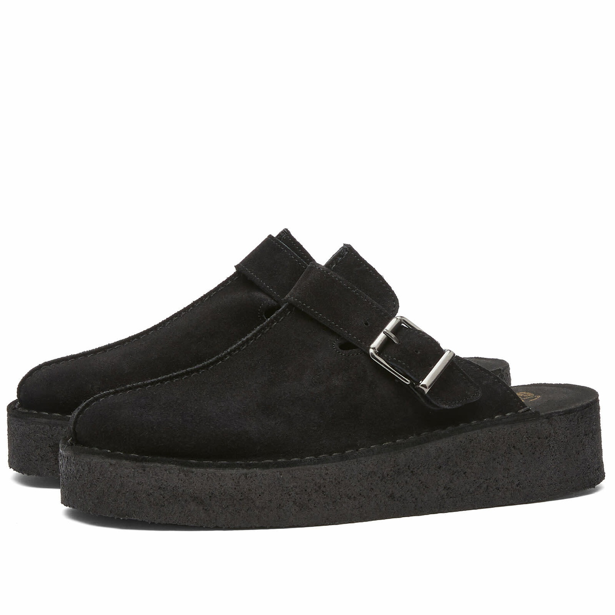 靴 Clarks Originals TrekWedge Mule 4.5 Clarks Womens Trek Wedge Mules – Extra Butter