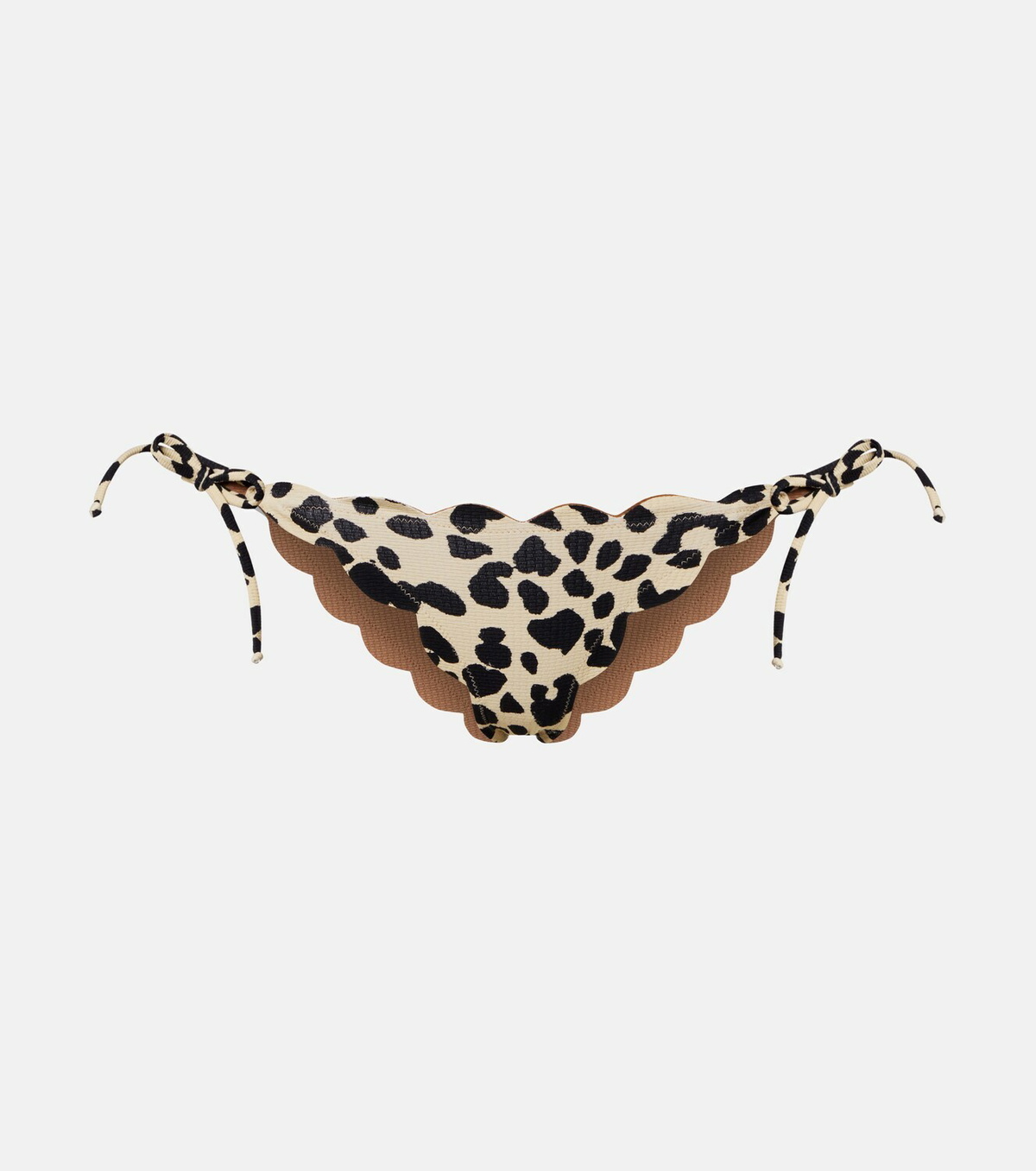 Marysia Tie Side scalloped bikini bottoms