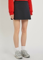 Spence Court Piqué Ponte Mini Tennis Skirt Navy