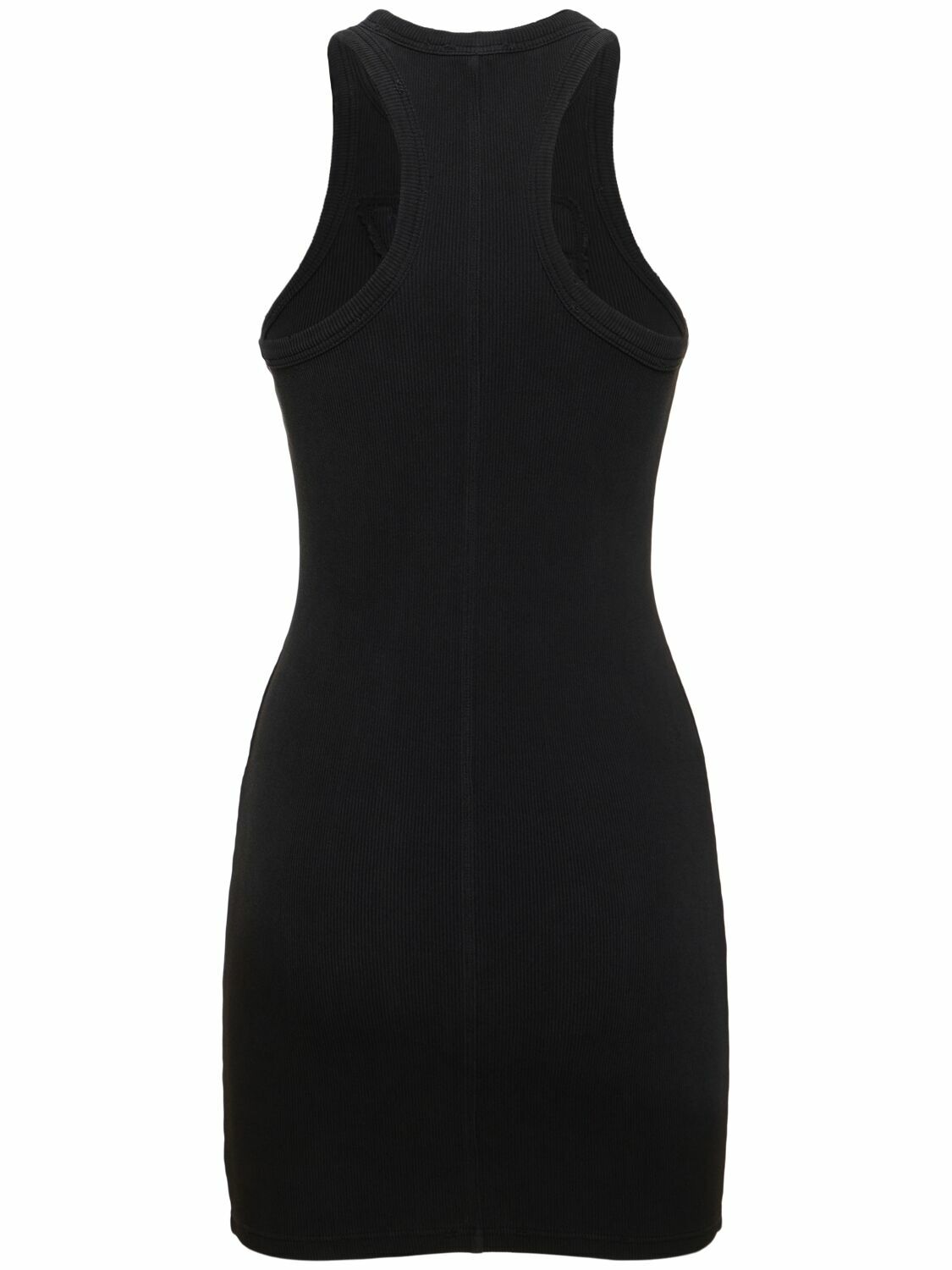 ALEXANDER WANG Ribbed Cotton Jersey Mini Dress