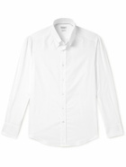 Brunello Cucinelli - Button-Down Collar Cotton-Poplin Shirt - White