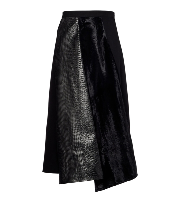 Photo: Junya Watanabe High-rise wool-blend maxi skirt